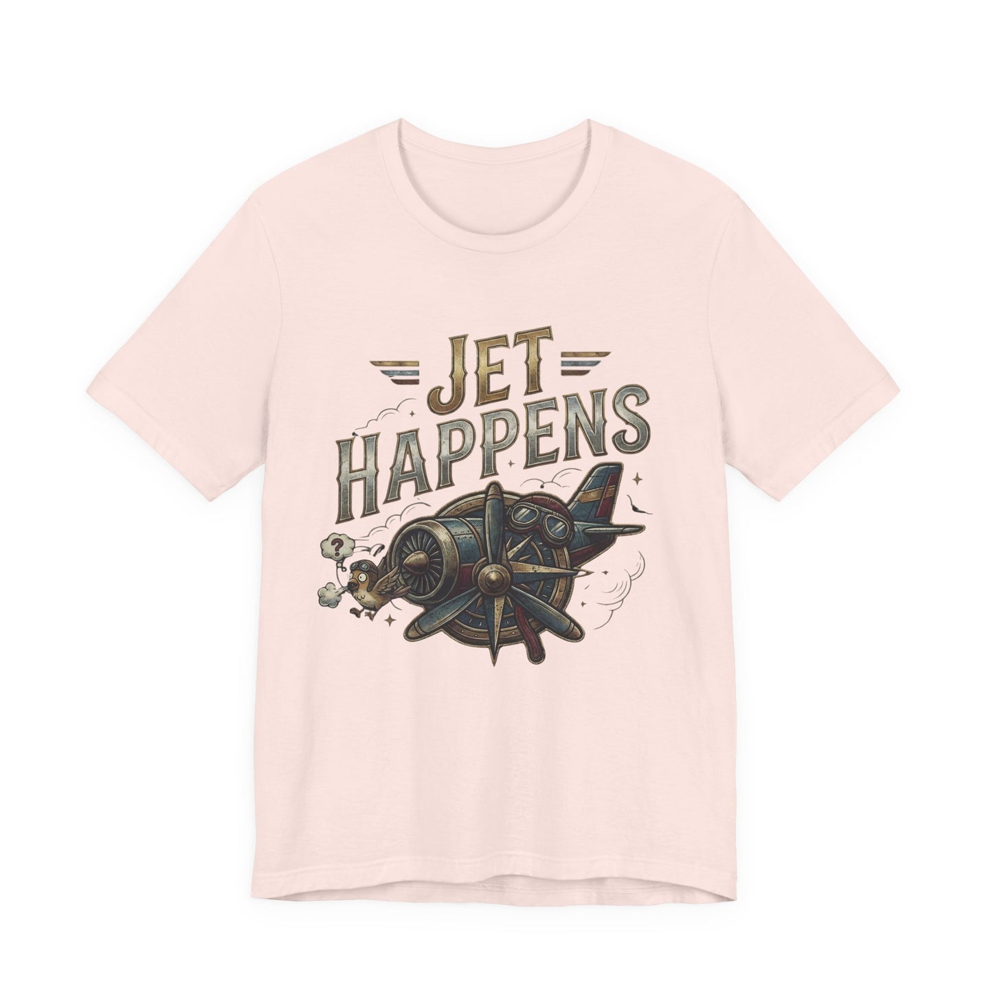 Jet Happens Vintage Airplane (Unisex T-Shirt)