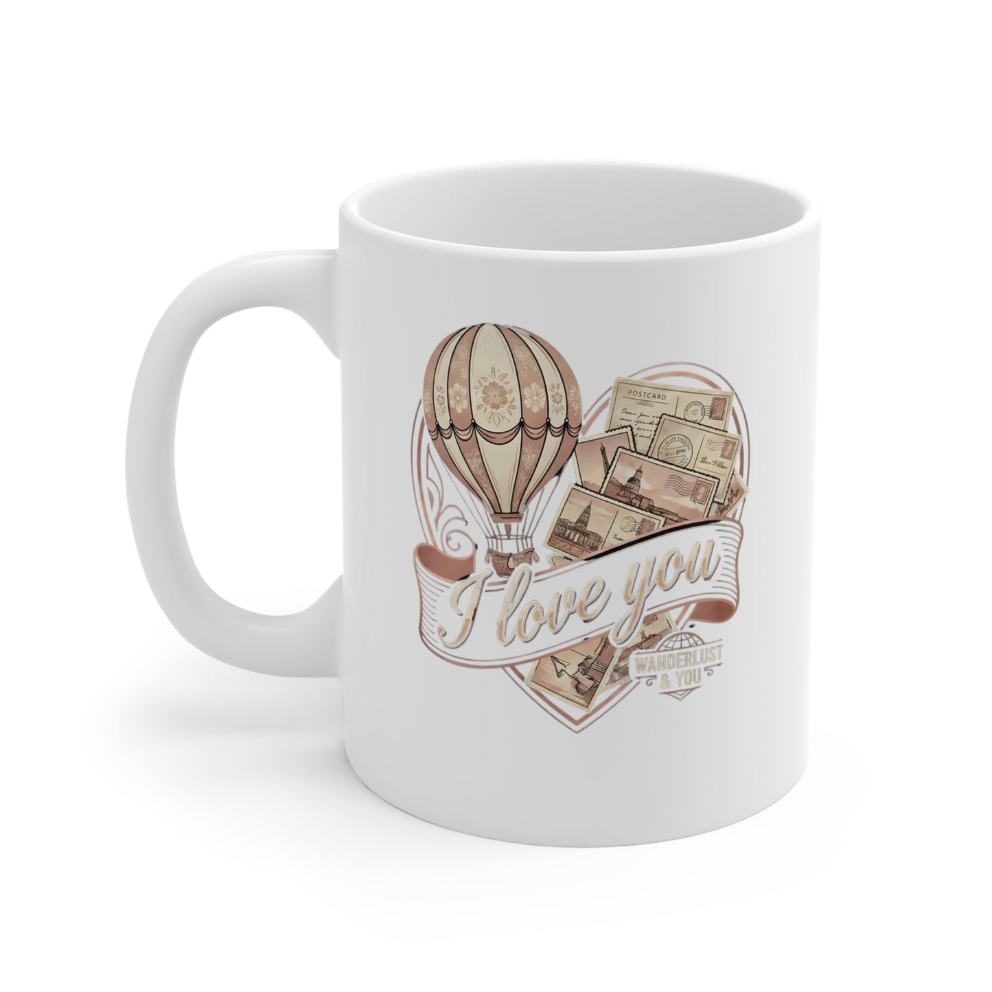 Wanderlust Valentine's Day Coffee Mug