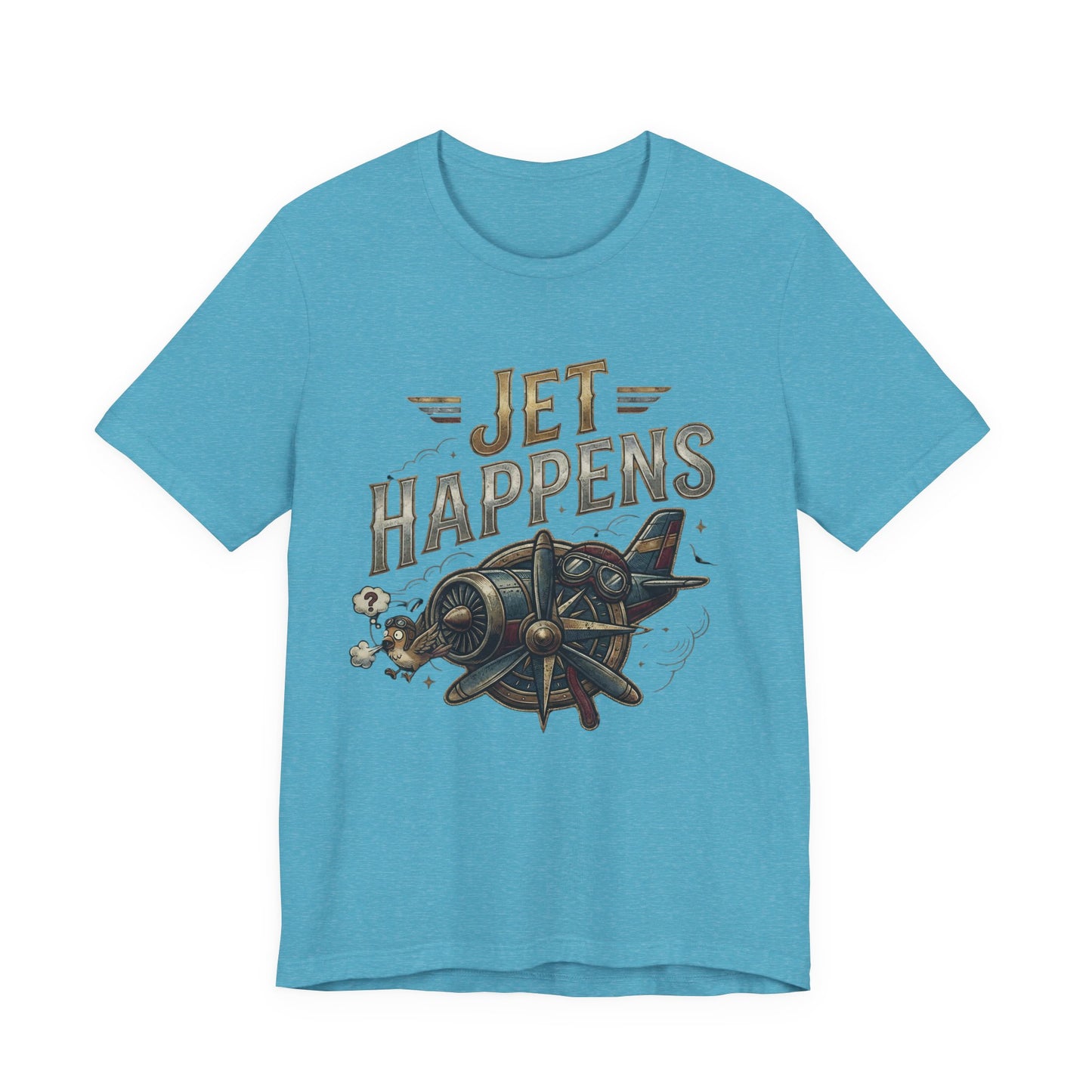 Jet Happens Vintage Airplane (Unisex T-Shirt)