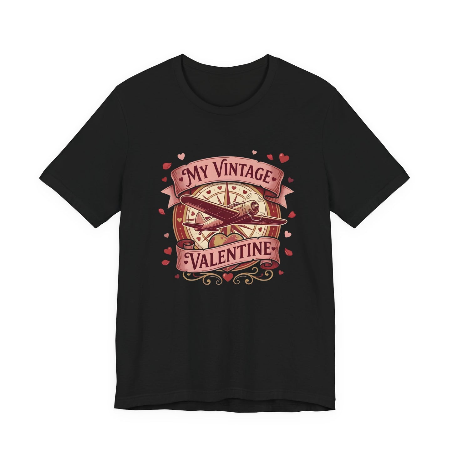 My Vintage Love Aviation Valentine's Day (Unisex T-Shirt)
