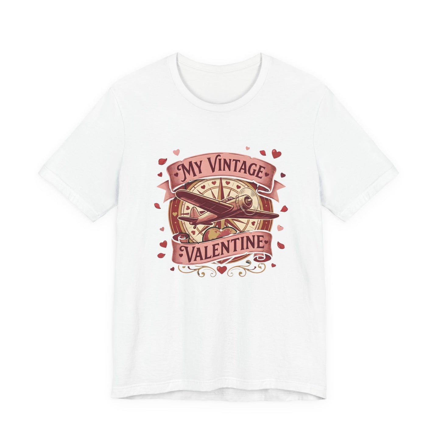 My Vintage Love Aviation Valentine's Day (Unisex T-Shirt)