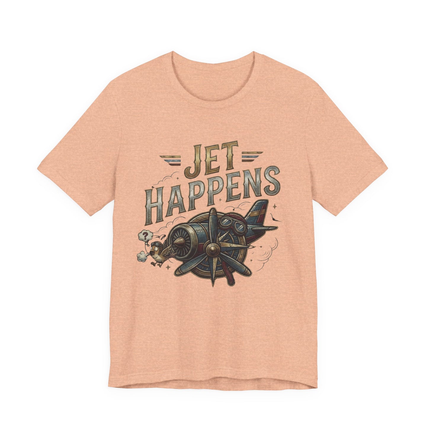 Jet Happens Vintage Airplane (Unisex T-Shirt)