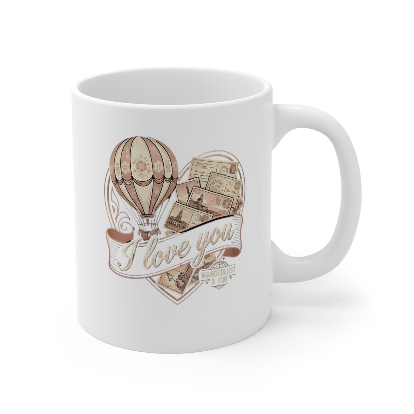 Wanderlust Valentine's Day Coffee Mug