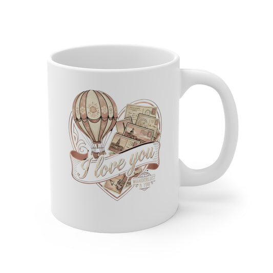 Wanderlust Valentine's Day Coffee Mug