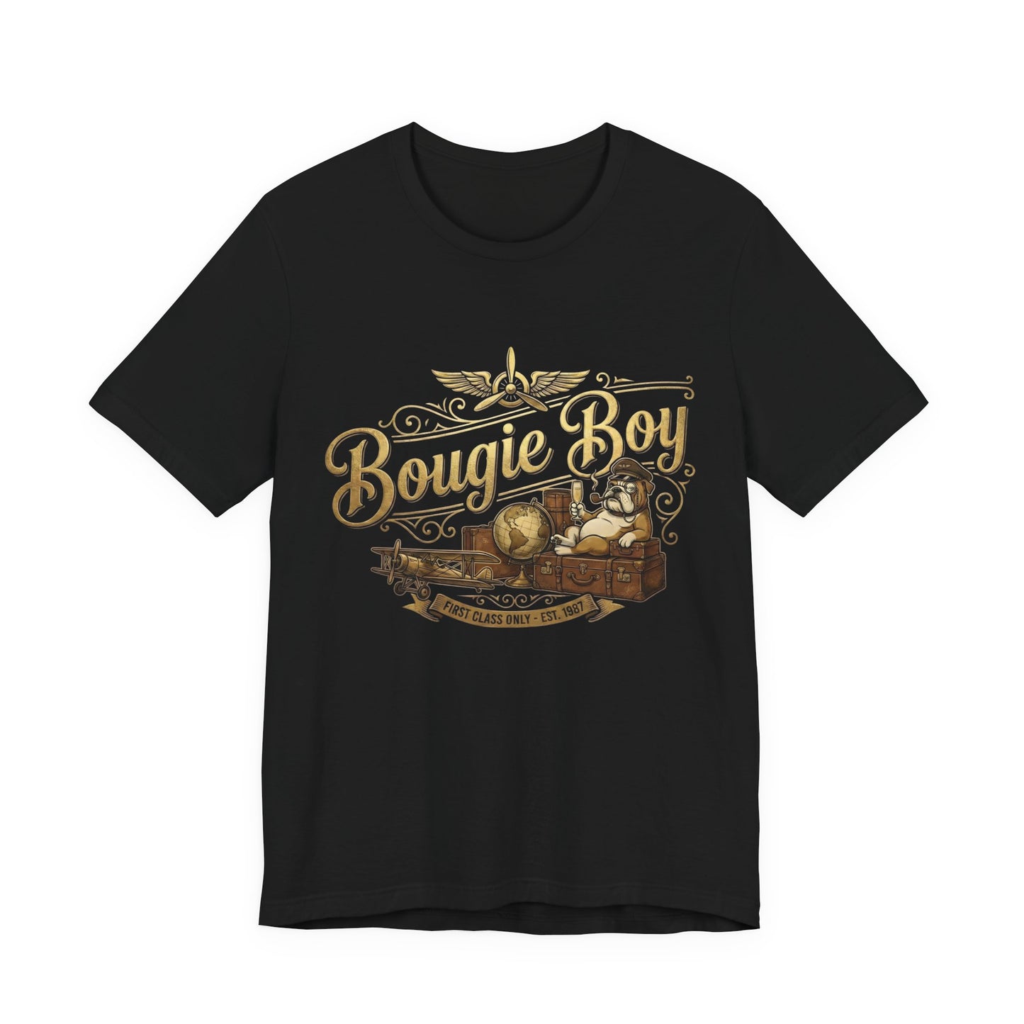Bougie Boy Vintage Aviation Travel T-Shirt